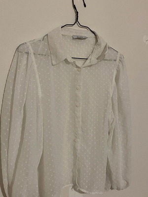 White semi-transparent Pink Woman shirt like new, size S