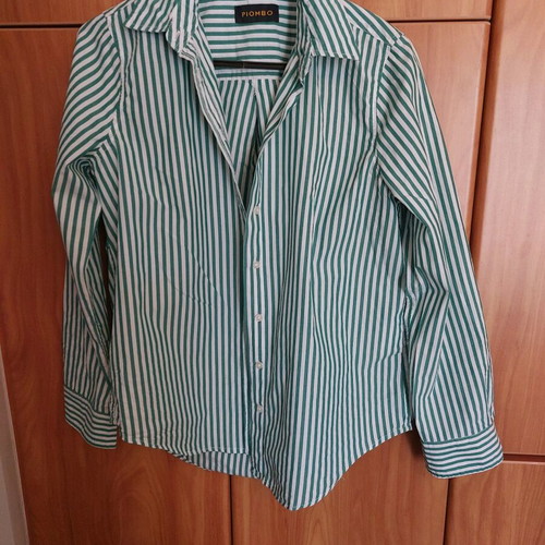 OVS striped green shirt size Small like new