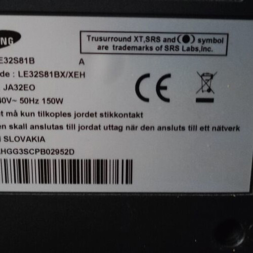 Samsung TV for parts