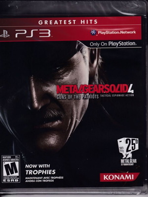 Metal Gear Solid 4: Guns of the Patriots PlayStation 3 new, factory sealed