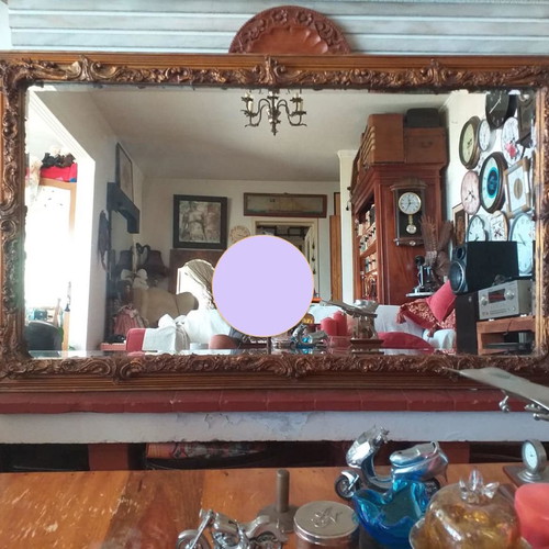 Bijouterie mirror in heavy frame 137x80 cm in very good condition