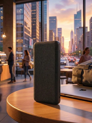 Mophie Powerstation Mini 5000mAh φορητός φορτιστής USB‑C/USB‑A με LED ένδειξη και premium υφασμάτινο φινίρισμα καινούργιο