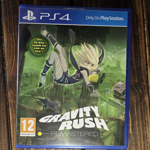 Gravity Rush Remastered PS4 game like new, rare collectible