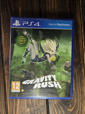 Gravity Rush Remastered PS4 game like new, rare collectible
