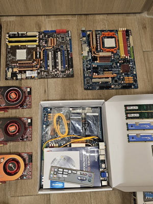 Retro PC hardware bundle used, AM2+ motherboards and HD4800 GPUs