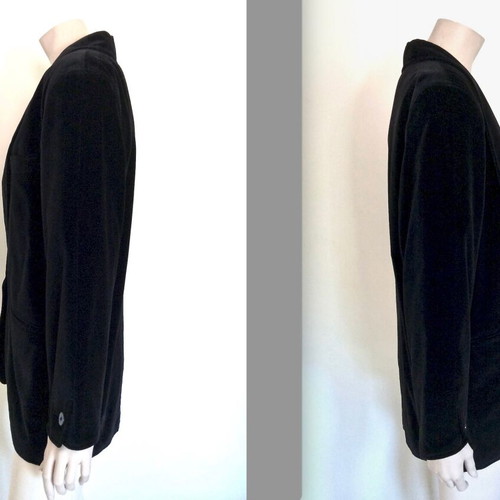 Bogner Black Velvet Jacket used, size S/M, oversized fit