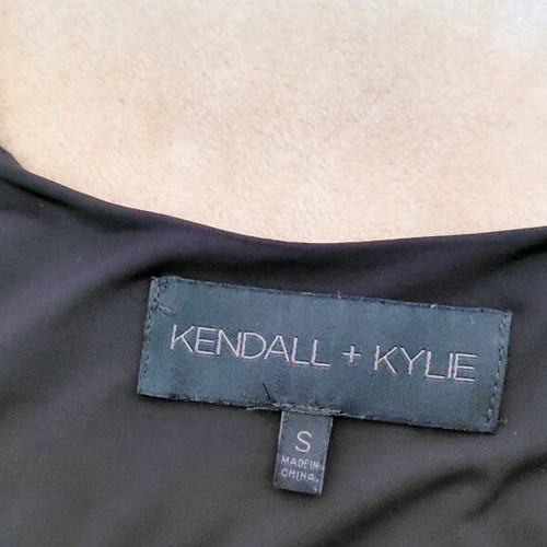 Kendall+Kylie Fitted Midi Dress S Like New Black