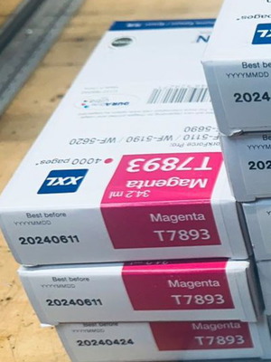 Original Epson Ink T7893 Magenta XXL new, pack of 3