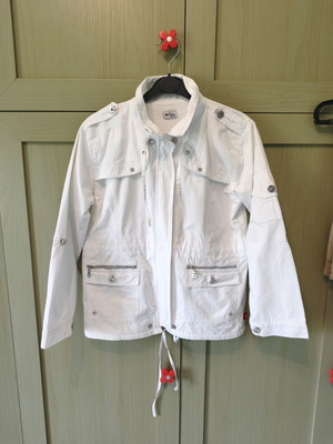 Εβίτα βαμβακερό jacket σαν καινούργιο, λευκό, για κορίτσια 14-16 ετών