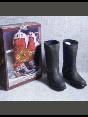 Kricket American leather boots new with box brown size 40 vintage 1980