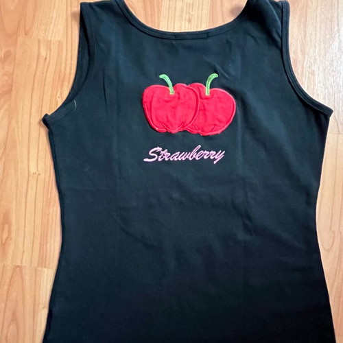 Euromoda top size M like new, black with embroidery and sequins