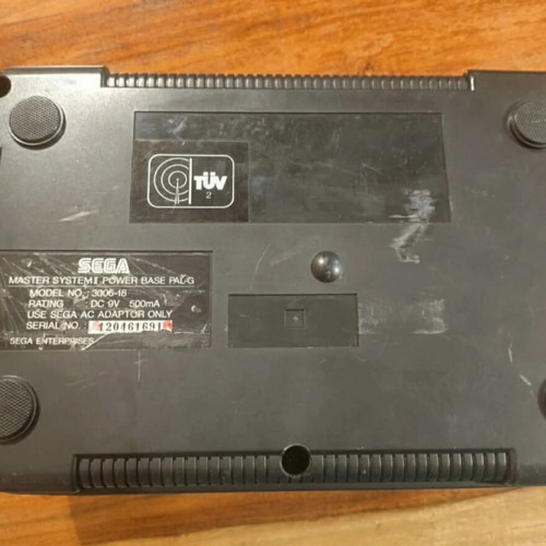 Sega Master System 2 console used with Alex Kidd and power supply