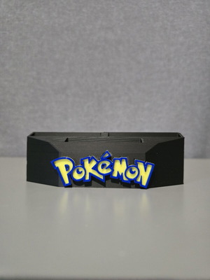 3D Printed Cartridge Stand for Game Boy Color with Pokémon Logo like new