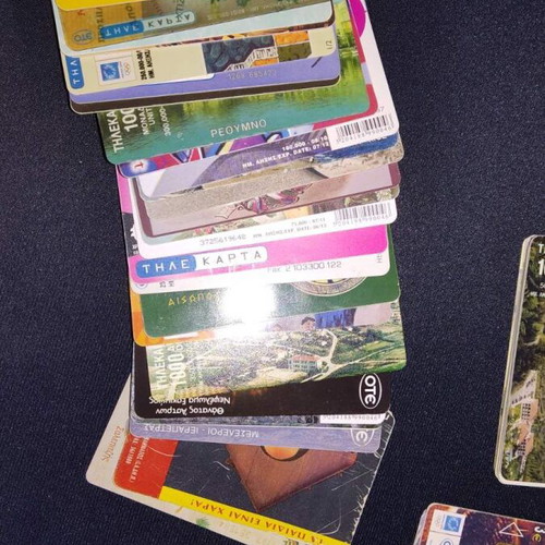 OTE and Cyprus phone cards used, pack of 75 pieces