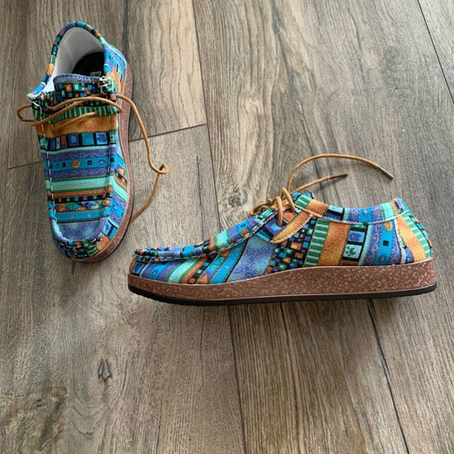 Walking shoes new, size 39, turquoise and blue