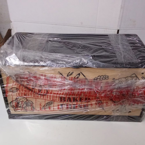 Breadbox with Wooden Cutting Board Always Baked Fresh, new