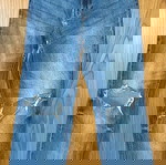 Bershka wide blue jeans