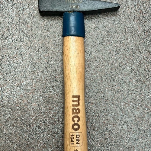 Hammer 100gr with wooden ergonomic handle by MACO new