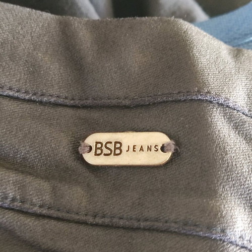 BSB fitted pants used, black, leatherette, size S