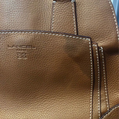 Lancel Adjani camel tote handbag like new