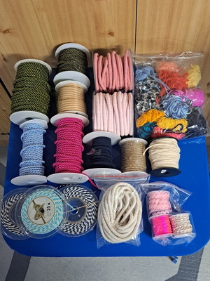 Craft ribbons and threads set like new with gift