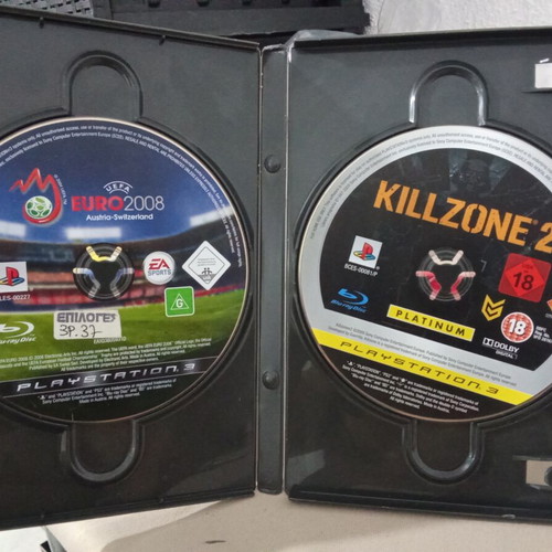 PS3 games pack: Killzone 2 Platinum & UEFA Euro 2008 discs