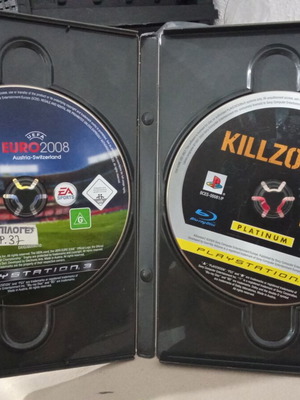 PS3 games pack: Killzone 2 Platinum & UEFA Euro 2008 discs