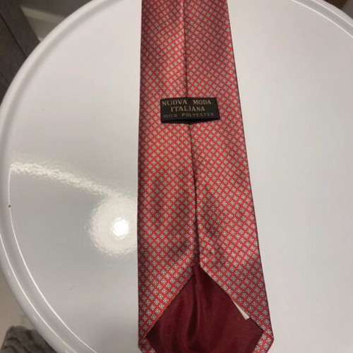Tie new red Nuova moda italiana 100% polyester
