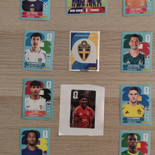 Panini World Cup stickers new, Argentina, France, Lamine Yamal