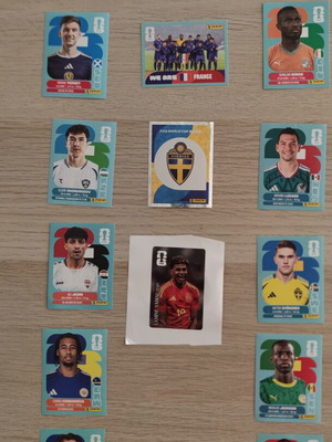 Panini World Cup stickers new, Argentina, France, Lamine Yamal