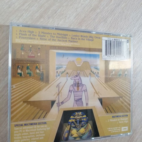 Iron Maiden Powerslave CD, 1998 metal album