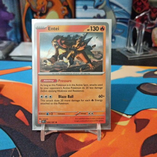 Entei Holo Pokémon card