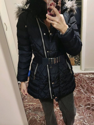 Warm jacket like new, blue, size XXL