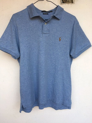 Polo Ralph Lauren Custom Slim Fit Cotton Polo like new, size M, blue