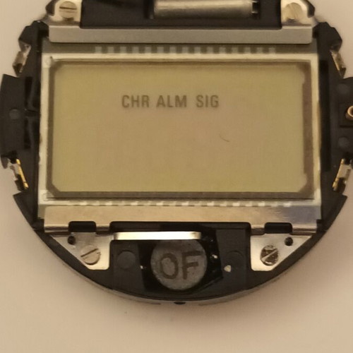Casio Digital Alarm Chrono wristwatch used, black, 1980