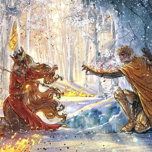 Lightlark Grim and Oro by Alex Aster poster like new