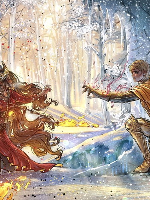 Lightlark Grim and Oro by Alex Aster poster like new