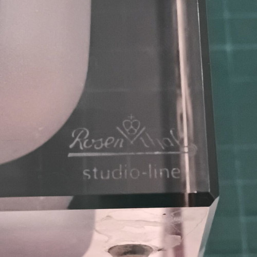 Rosenthal Studio-Line Blockglas βάζο καινούργιο, γυαλί διαφανές