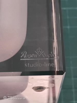 Rosenthal Studio-Line Blockglas βάζο καινούργιο, γυαλί διαφανές