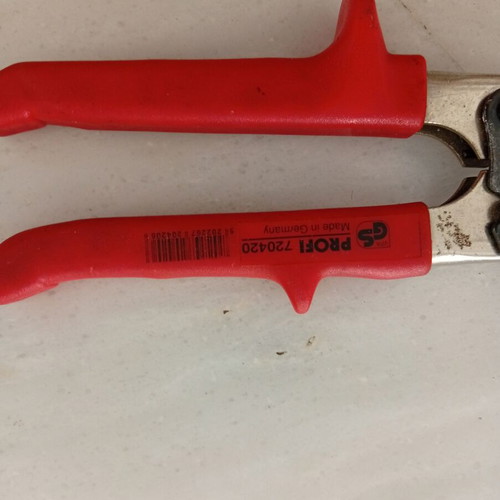 German left-cutting Profi scissors like new, 25 cm