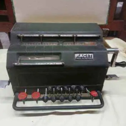 FASIT manual calculator used, Swedish origin, metal