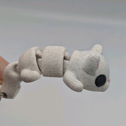 Animal keychains new, set of 6 3D articulated