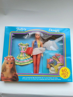Judy's Design doll new, vintage 80-90s, 60 pieces