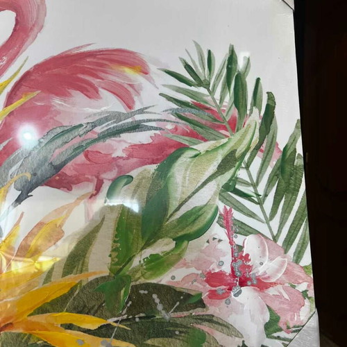 Inart Flamingo canvas painting 50x150 new
