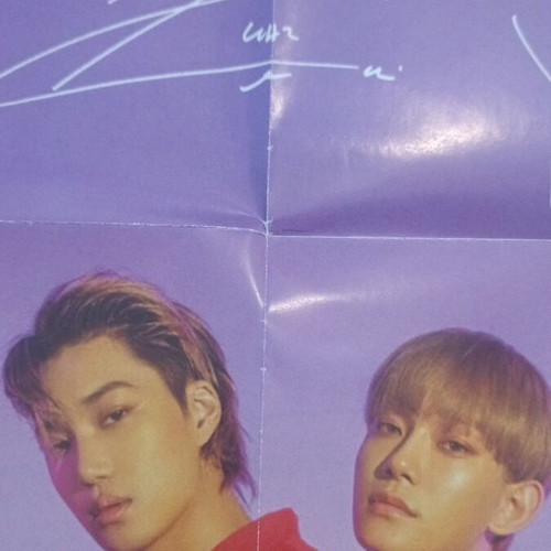 EXO large poster like new with autographs