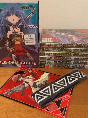 Elemental Gelade DVD collector's box set with metallic print and headband new