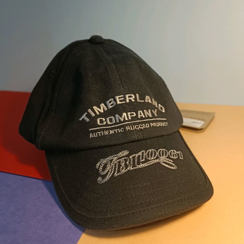 Timberland Unisex Cap 100% Cotton Black Size 52 New