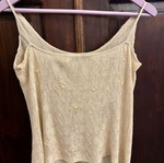 Top μπεζ Zara σαν καινούργιο με παγέτες και περλίτσες
