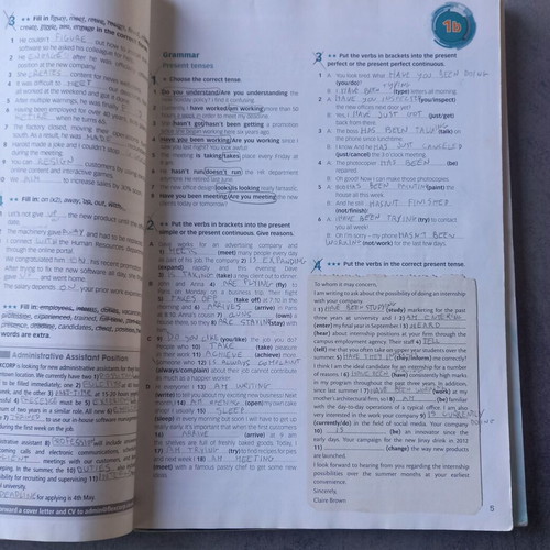 New Enterprise B2 Student’s Book & Workbook used