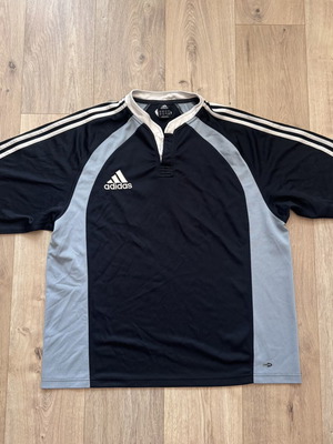 Adidas Vintage 3 Stripes Climacool T-shirt 2XL Black Grey like new